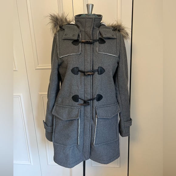 Garage wool blend gray coat - Picture 1 of 9